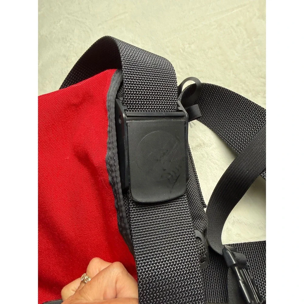 Timbuk2 Designs Messenger Bag Red Black Colorblock Large Commuter Bag